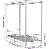 vidaXL Otroški posteljni okvir 80x200 cm trdna borovina | Shoptok.si