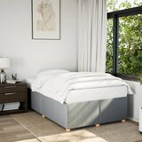 Maison Chic Posteljni okvir - Dvoposteljna postelja - Zakonska postelja brez vzmetnice svetlo siv 120x200 cm blago-J12447, (21765814) | Shoptok.si