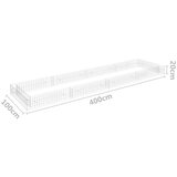 vidaXL Gabionska povišena gredica od pocinčanog čelika 400x100x20 cm | shoptok.hr