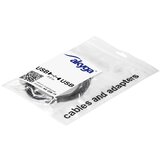 Akyga USB kabel USB-A vtič\, USB-A vtičnica 3.00 m črna AK-USB-19, (20578026) | Shoptok.si