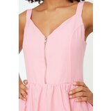 Trendyol Pink Gipe Detailed Zipper Dress | Shoptok.si