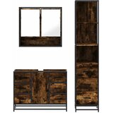  3-dijelni set kupaonskog namještaja boja hrasta drveni | shoptok.hr
