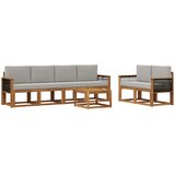  Set vanjskih sofa 6 kom. Prirodna i svjetlosiva | shoptok.hr