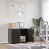 vidaXL arhivska omara črna 90x40x70 cm jeklo | Shoptok.si