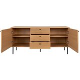 House Nordic Nizka komoda v hrastovem dekorju v naravni barvi 150x74 cm Kyoto – | Shoptok.si