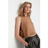 Trendyol Camel Side Tie Detailed Knitwear Sweater Cijene
