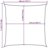  Jedro za zaštitu od sunca 160 g/m² narančasto 3 x 3 m HDPE - Narančasta 3 x 3 m 1 | shoptok.hr