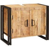 vidaXL Ormarić za umivaonik 71 x 33 x 58 cm Čvrsto drvo manga, željezo Cijene