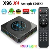 x96 X4 4GB/64G S905X4 WiFi 2.4/5GHz Android 11 KODI