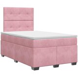  Boxspring krevet s madracem Ružičasta 120 x 200 cm Baršun | shoptok.hr