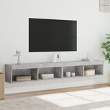 TV ormarići s LED svjetlima 2 kom boja betona 100x30x30 cm | Eponuda.com