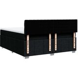 vidaXL Krevet s oprugama i madracem crni 200x200 cm od tkanine | shoptok.hr