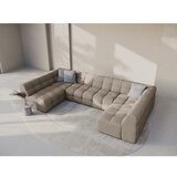 Micadoni Smeđa kutna garnitura (u obliku slova "U") Kendal – | shoptok.hr