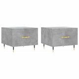  Stolići za kavu 2 kom Siva betona 50x50x40 cm konstruirano drvo | shoptok.hr