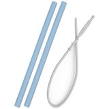 Minikoioi silikonska, 2 kosa, modra Flexi Straws blue Cene