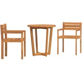 vidaXL 3-delni vrtni jedilni set iz masivnega lesa akacije, (5000294208) | Shoptok.si