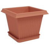  Saksije za biljke 6 pcs Crvena cigla 20 x 20 x 16 cm Plastika | shoptok.hr
