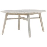 Venture Home okrugli vrtni blagovaonski stol Rives ⌀150 cm, izbijeljena (whitewash) | shoptok.hr
