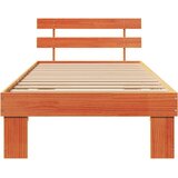  Krevetna konstrukcija s uzglavljem Vosak smeđa 100 x 200 cm | shoptok.hr