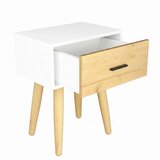 Livetastic MAJHNA NOČNA OMARICA, bela, medeni hrast | Shoptok.si
