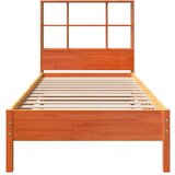vidaXL Krevet s regalom za knjige bez madraca 75 x 190 cm od borovine | shoptok.hr