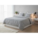 Tekstilshop Pamučna posteljina Zigzag Mono, 140x200 cm, Siva Cene