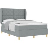  Krevet s opruga kutije Svijetlo siva 200 x 140 cm tkanina | shoptok.hr