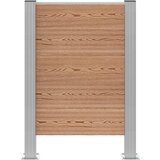  Ograda za kante za smeće Smeđa 85 x 12 x 115 cm Aluminij i WPC | shoptok.hr