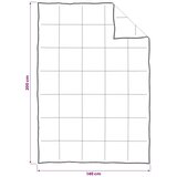  Set deka 2 kom. 140 x 200 cm Zima Bambus Bijela - 140 x 200 cm 40 x 80 cm | shoptok.hr