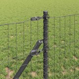  Ograda s postovima Siva 0,6 x 10 m Čelik i PVC | shoptok.hr