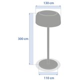 Hesperide LED solarna stolna lampa BOLTY LED/3,7V 2600 mAh IP65 antracit | Eponuda.com