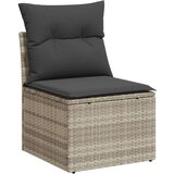 vidaXL 6-dijelni set vrtnih sofa od poliratana s jastucima svjetlosivi | shoptok.hr