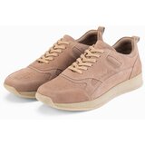 Ombre Men's lightweight suede sports style sneakers - beige | Eponuda.ba