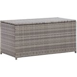 vidaXL Vrtna škatla poli ratan 100x50x50 cm siva, (20579941) | Shoptok.si