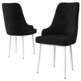 Hanah home set 4 stolice trex black white Cene