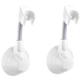INF 2-Pack Universal No-Drilling Shower Head Holder - 360° Rotatable Bracket White, (5000158289) Cene