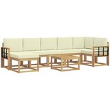  Set vanjskih sofa 8 kom. Bijela i krem Poliester | shoptok.hr