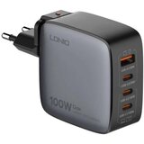 Ldnio kućni punjač sa adapterima Q408 gan pps QC3.0 (30W), 3xPD3.0 (100W), 100W max, a type c na type c kablom crni | ePonuda.com