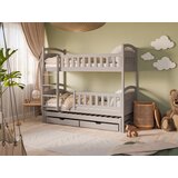 Molarem Home Drveni dječji krevet na kat Blanka s tri kreveta i ladicom - kašmir - 180x80 cm - Bez madraca | shoptok.hr