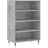 vidaXL Visoka omara betonsko siva 57x35x90 cm inženirski les | Shoptok.si
