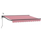  Električna retraktabilna tenda Crvena i bijela 3 x 2 5 m | shoptok.hr