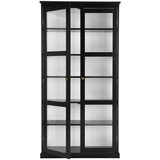 Ellos Home Crna vitrina od MDF-a 98x193x34 cm Wilma – | shoptok.hr