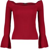 Trendyol Red Carmen Collar Knitwear Sweater | Shoptok.si
