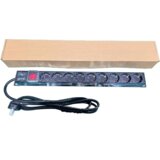Exeshop ExeLink Razvodni PDU panel za rack 19 in, sa 9 utičnih mesta, kabl 2m (aluminijum) | Eponuda.com