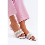 Boto Patterned Flat Ladies Sandals Beige Leysi | ePonuda.com