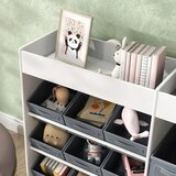  Dječja polica za pohranu ormarić za igračke za djecu s 11 platnenih kutija gornji pretinci bijela | shoptok.hr