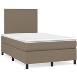 vidaXL Box spring postelja z vzmetnico taupe 120x200 cm blago, (20896202) Cene