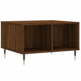 Maison Chic Klubska mizica - kavna mizica - Nizka mizica rjav hrast 60x50x36,5 cm inženirski les, (21755431) Cene