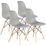 Modern Home milano set 4 stolice svetlo siva Cene