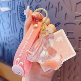 Generic Cute Keychain Animal Liquid Floating Kawaii Keychain Backpack Pendant Pendant Wrist Keychain For Girls Women, (21066450) | Shoptok.si